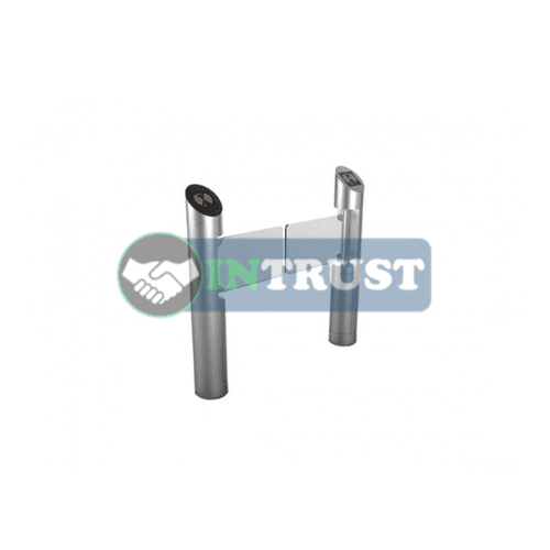 Supermarket Swing Turnstile Round Cylinder with Fence intrust
