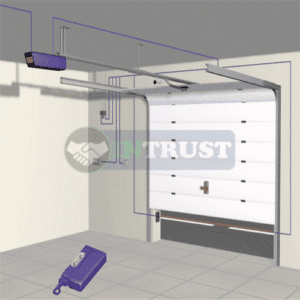 Sectional shutter for garage or warehouse door