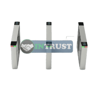 Slim swing turnstile gate with brush-less motor for access control