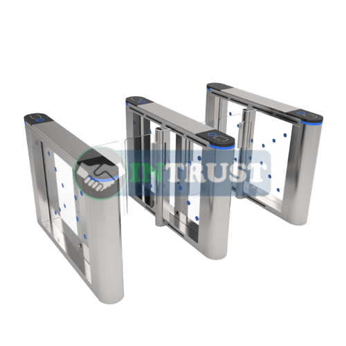 Swing Barrier Turnstile with Facial Recognition Machine